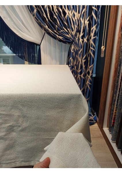 Naturel Otantik Masa Örtüsü Pamuk Doğal Keten