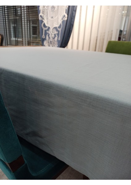 Keten Dokulu Masa Örtüsü Gri 6 Peçete Tk fırsatları