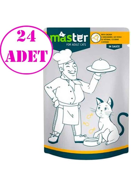 Kedi Konservesi Tavuklu 80 Gr 24 AD