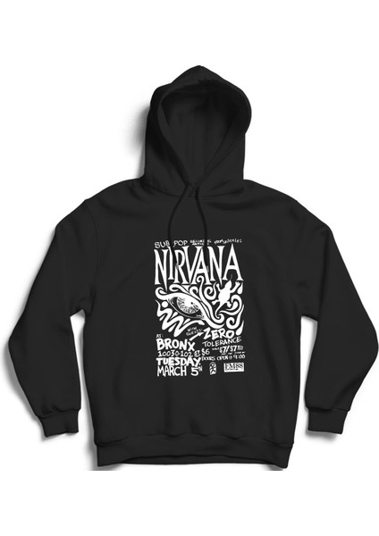 Nirvana, Sub-Pop, Rock Metal Çocuk Kapüşonlu Sweatshirt Hoodie