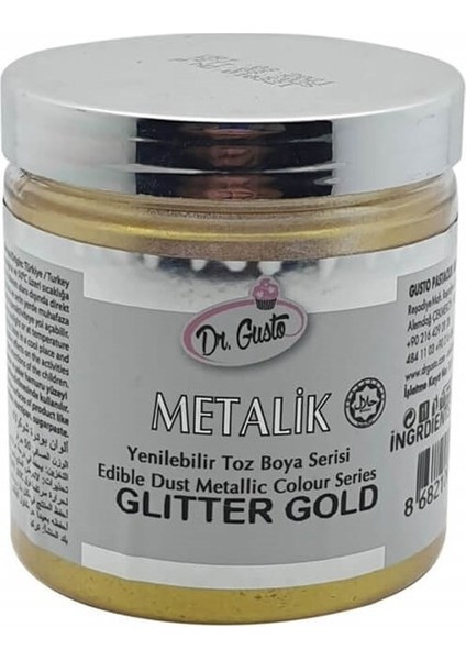 Yenilebilir Metalik Toz Gıda Boyası 50 gr