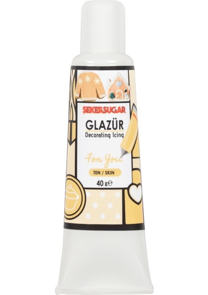 Süsleme Glazürü Ten 40 gr