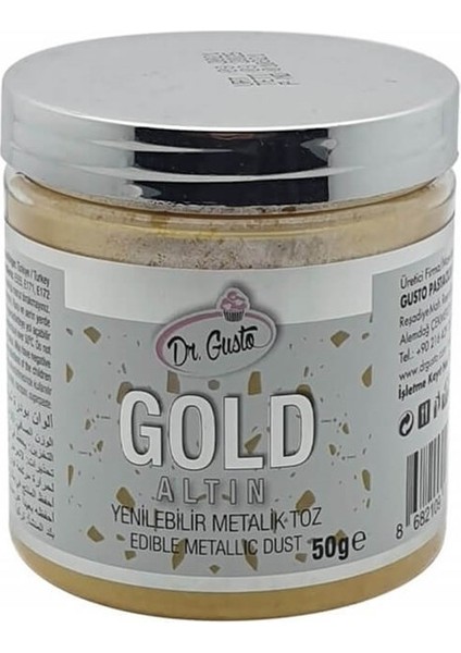 Yenilebilir Metalik Toz Gıda Boyası 50 gr
