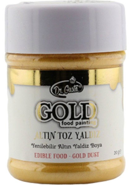 Altın (Gold) Yenilebilir Yaldız Toz Boya 50 Gr.