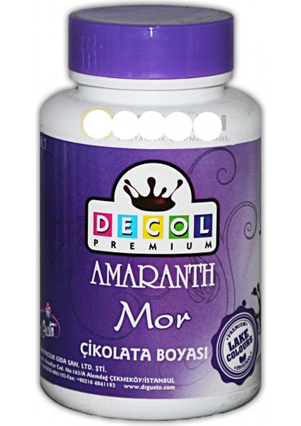 Mor Toz Gıda Boyası 75 Gr.