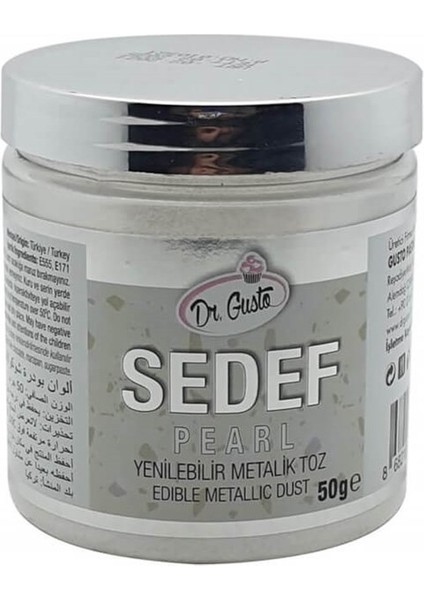Yenilebilir Metalik Toz Gıda Boyası 50 gr