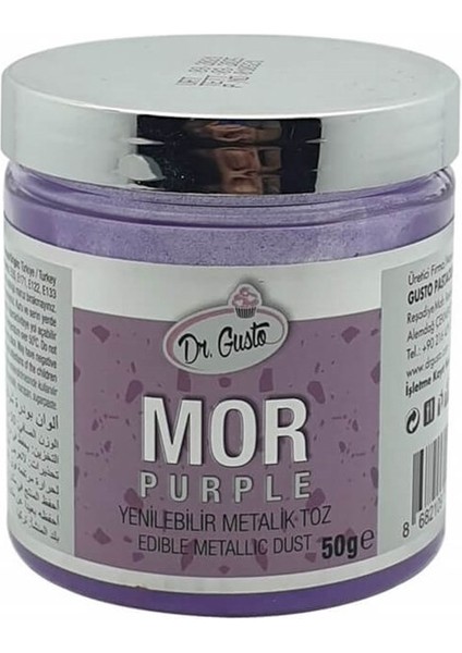 Yenilebilir Metalik Toz Gıda Boyası (50 Gr)