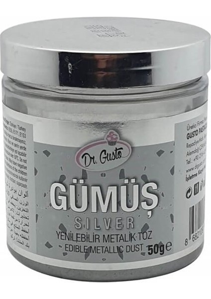 Yenilebilir Metalik Toz Gıda Boyası 50 gr