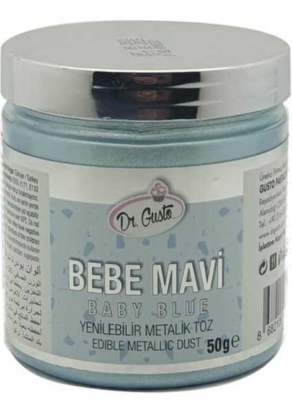 Yenilebilir Metalik Toz Gıda Boyası 50 gr