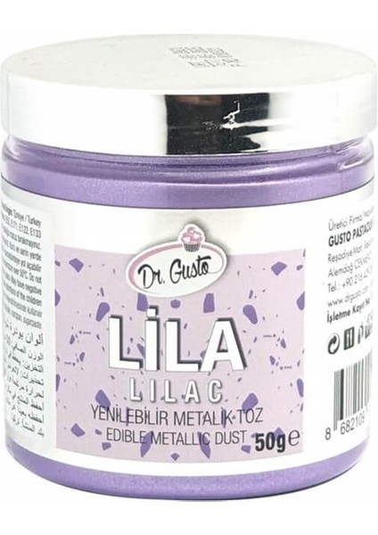 Yenilebilir Metalik Toz Gıda Boyası 50 gr