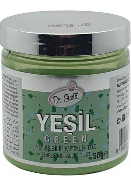 Yenilebilir Metalik Toz Gıda Boyası 50 gr