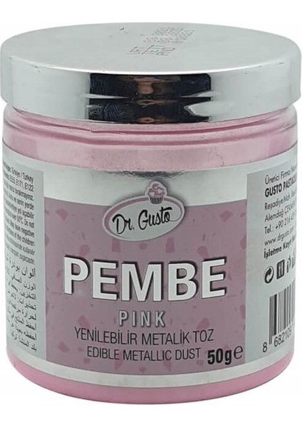 Yenilebilir Metalik Toz Gıda Boyası 50 gr
