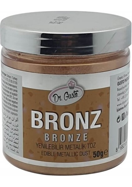Yenilebilir Metalik Toz Gıda Boyası 50 gr