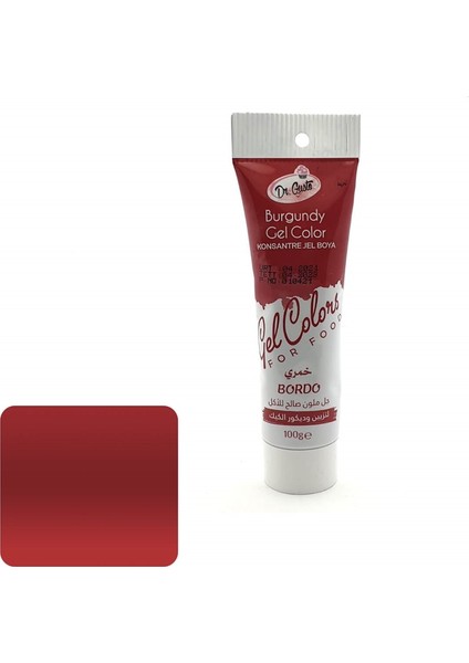 Bordo Tüp Jel Boya 100 gr