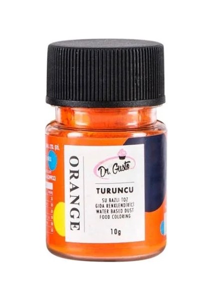Su Bazlı Turuncu Toz Gıda Boyası 10 gr