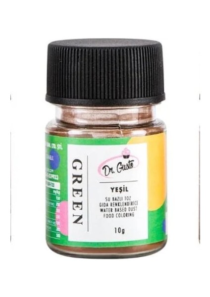 Su Bazlı Yeşil Toz Gıda Boyası 10 gr