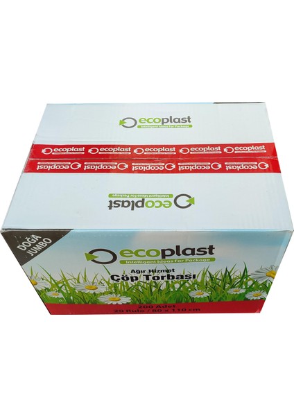 Battal Boy Çöp Torbası Poşeti - 500 Gr. - 90 Litre - 80 x 110 Cm / 10 Adetlik Rulo
