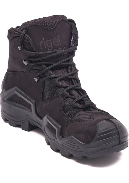 Rigel Work Shoes Rigel Pro Mid Kışlık Erkek Hakiki Nubuk Deri Soğuk ve Su Geçirmez Tactical Outdoor Asker Botu