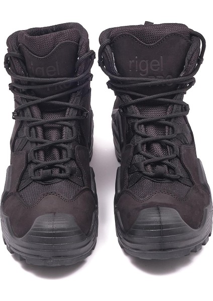 Rigel Work Shoes Rigel Pro Mid Kışlık Erkek Hakiki Nubuk Deri Soğuk ve Su Geçirmez Tactical Outdoor Asker Botu