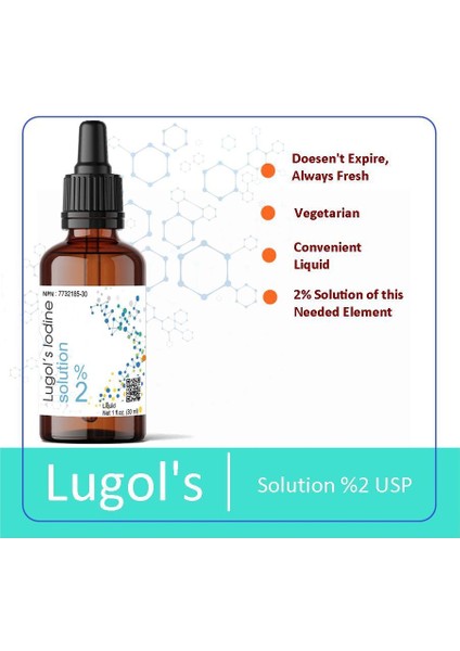 Aromel İyot Damlası %2 Lik - 30 ml - Damlalıklı Şişe - Lugol Çözeltisi %2 Lik