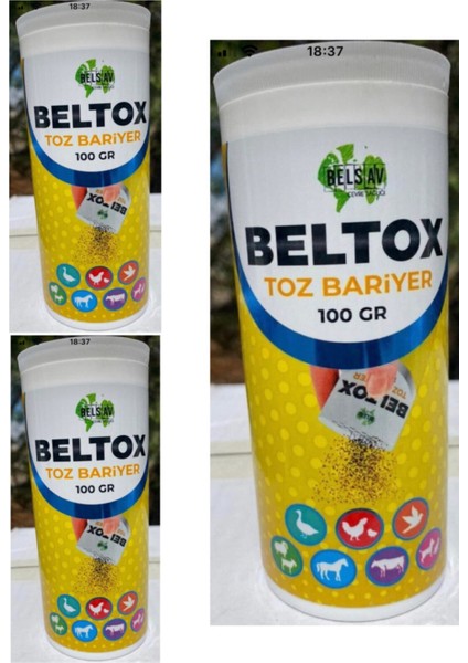 Beltox Toz Bariyer 100 gr Pire Tozu Tüm Evcil Hayvanlarda Kullanılır 3'lü
