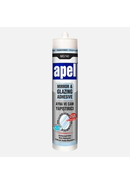 Ayna ve Cam Yapıştırıcı Şeffaf 290 ml