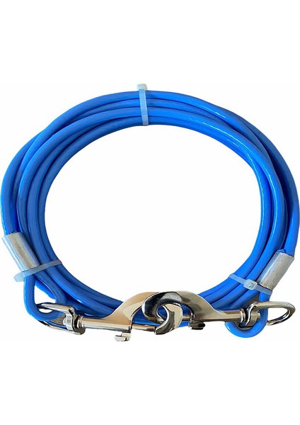 Köpek Bahçede Bağlama Mavi 6 mm 5 Metre