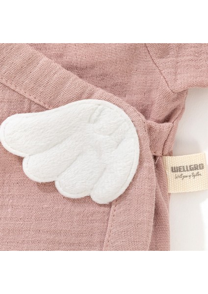 Angel Wings Hastane Çıkışı Müslin 5'li Yeni Doğan Seti-Pembe