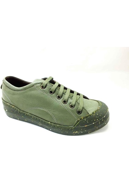 Hakiki Deri Kauçuk Tabanlı Ayakkabı Haki 96 1111 fiyatları