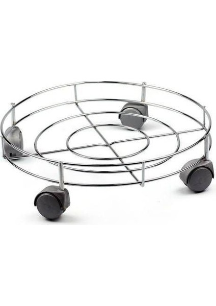 VİP 4 Tekerlekli Damacana Altlığı Taşıyıcı Tüp Saksı Damacana Altlığı Tekerlekli