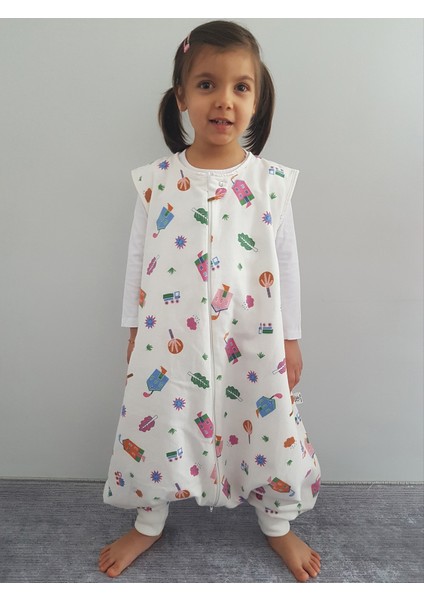 Kışlık Çocuk Uyku Tulumu Pamuk Özel Tasarım 20-24 Derece (1 Tog)