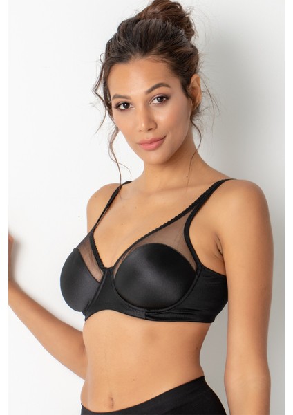 Balenli Tül Detaylı Minimizer Toparlayıcı Sütyen