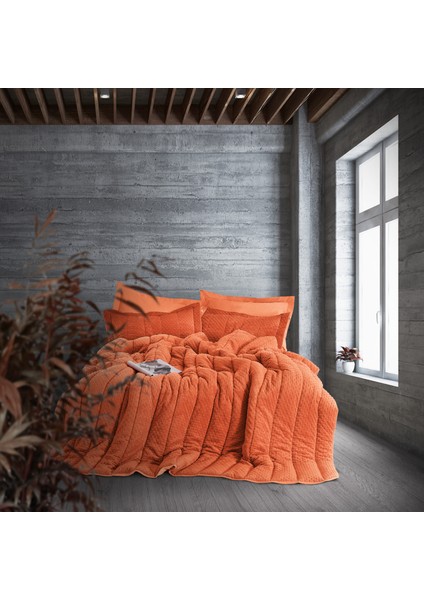 Comfortter Welsoft Yeni Nesil - Kiremit - Terracotto - Çift Kişilik Uyku Seti