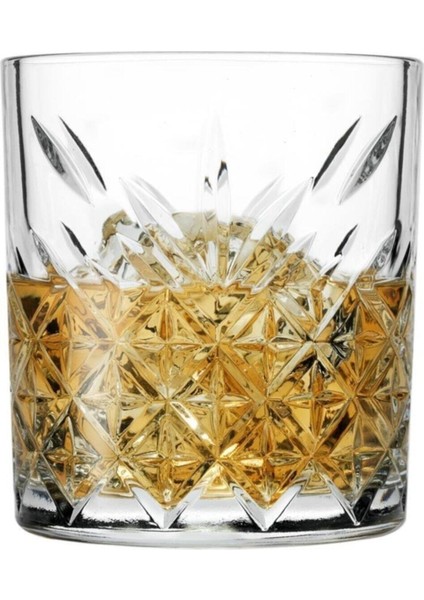 6 Adet Lüx Viski Bardağı Timeless Kristal Dekorlu Bardak 52790