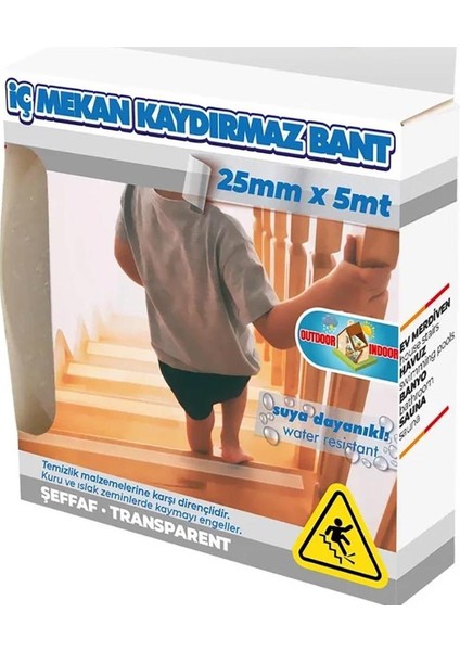Şeffaf Transparan Zemin Kaydırmaz Duş,havuz Kaydırmaz Bant 25MMX5MT modelleri