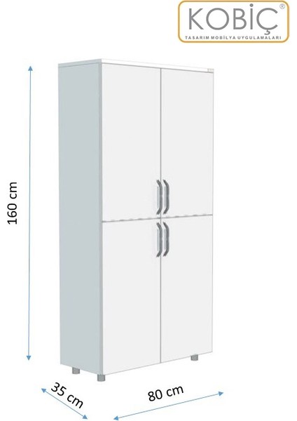 Dosya Dolabı Tam Kapak 80 x 35 x 150 cm indirimleri