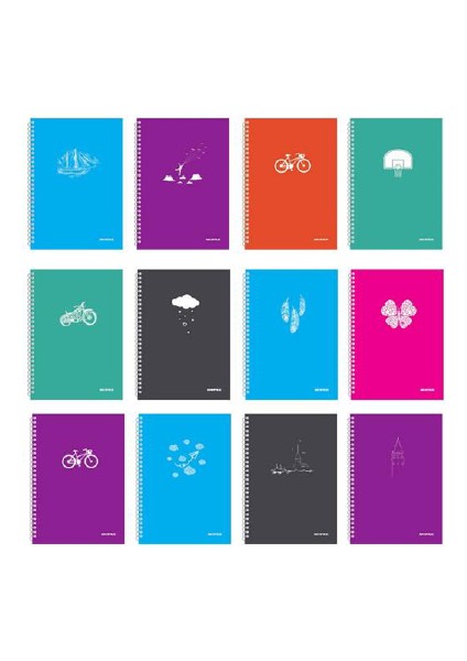 Defter Spiralli A4 60 Yaprak Çizgili Özgürlük