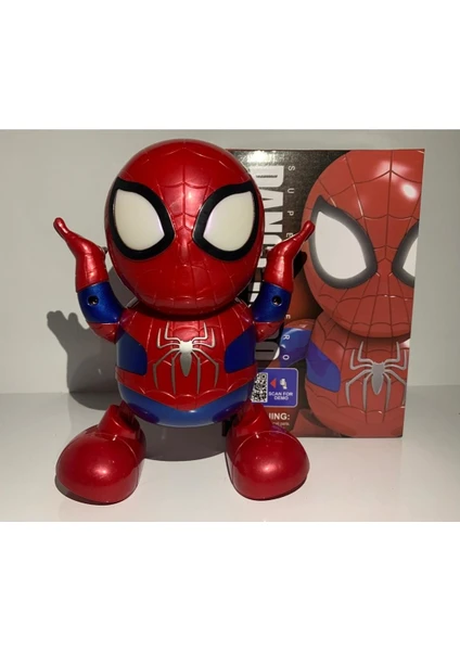 Marvel Spider-Man Dance Hero Örümcek Adam Dans Eden Robot  Işıklı Sesli 20 Cm-Rgl