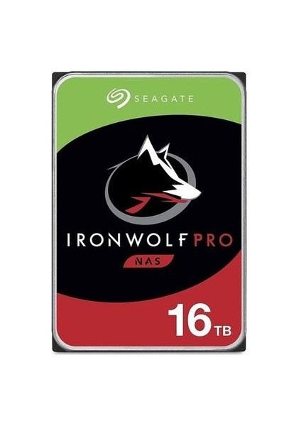 3.5" 16 Tb Ironwolf Pro New ST16000NT001 Sata 3.0 7200 Rpm Harddisk