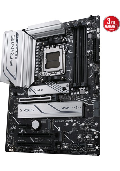 Prıme X670-P-Csm Amd X670 Am5 Ddr5 6400 Dp Hdmı 3X M2 Usb3.2 Aura Rgb 2.5Gbit Lan Atx (Prıme X670-P-Csm) Anakart