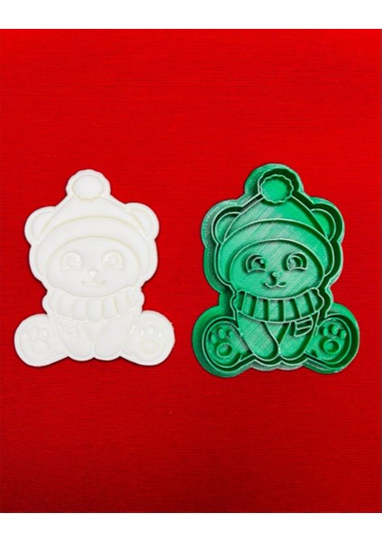 Yıl Baş, Noel Ayısı Kurabiye Kalıbı ve Hamur Şekillendirici Premium 10 cm fiyatları