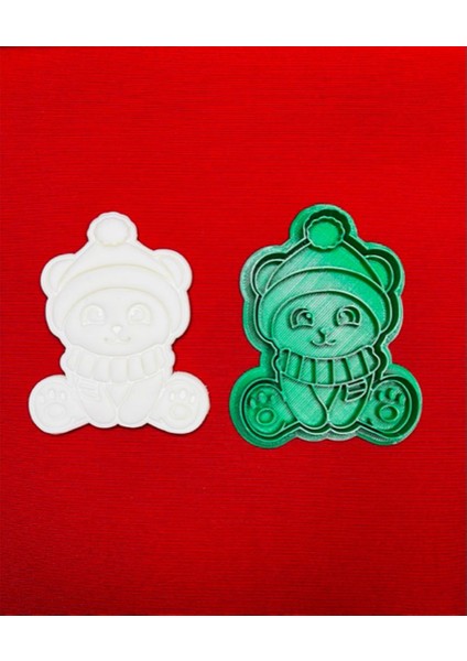 Yıl Baş, Noel Ayısı Kurabiye Kalıbı ve Hamur Şekillendirici Premium 10 cm fırsatları