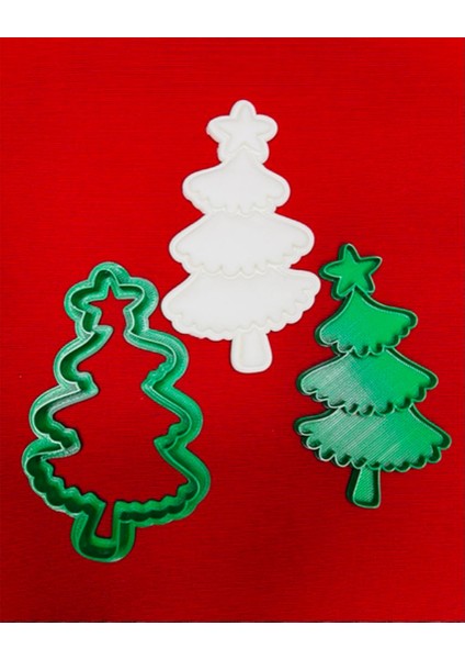 Yıl Başı Çam Ağaç Kurabiye Kalıbı ve Hamur Şekillendirici PREMİUM10 cm fiyatları