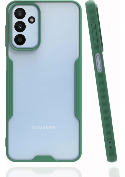 Samsung Galaxy A04S Kılıf Kamera Korumalı Arkası Mat Platin Silikon