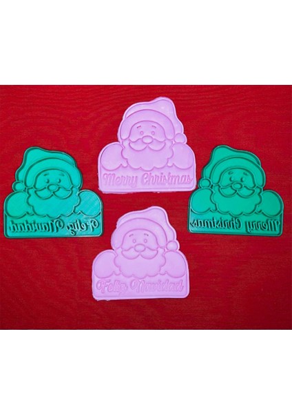 Yıl Başı Mutlu Yıllar Noel Baba Kurabiye Kalıbı ve Hamur Şekillendirici Premium 10 cm fiyatları