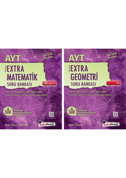 AYT Matmeatik + Geometri Extra Soru Bankası Seti 2 Kitap 2023