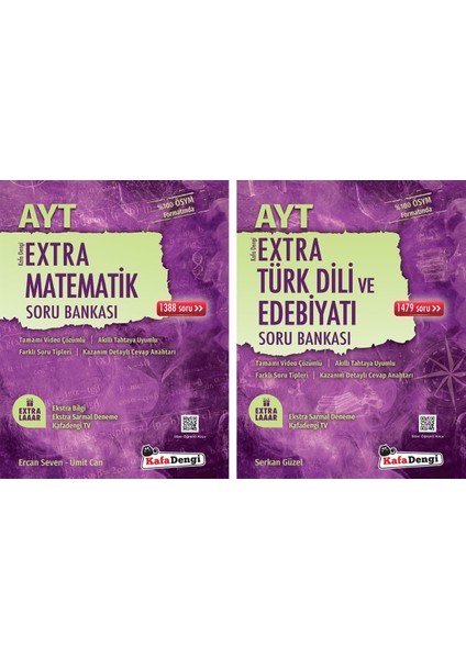 AYT Matmeatik + Edebiyat Extra Soru Bankası Seti 2 Kitap 2023