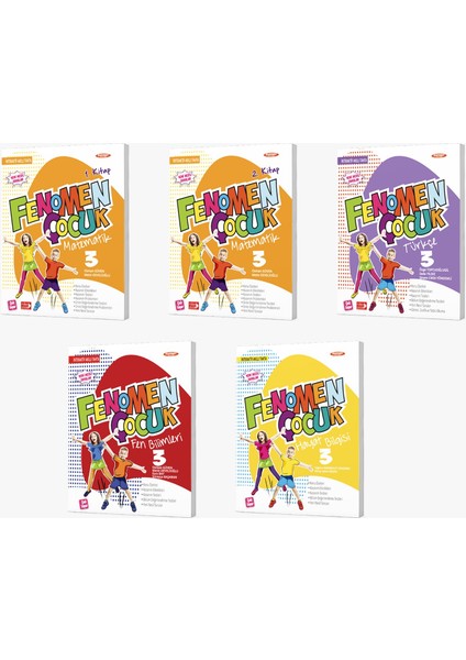 Fenomen Çocuk 3. Sınıf Türkçe Matematik Fen Hayat Bilgisi Seti 5 Kitap fiyatları