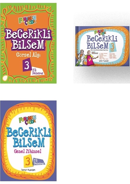 Fenomen Çocuk 3. Sınıf Bilsem Hazırlık + Görsel + Zihinsel 3 Lü Set