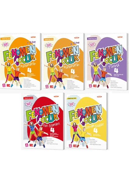 Fenomen Çocuk 4. Sınıf Türkçe Matematik Fen Sosyal Seti 5 Kitap